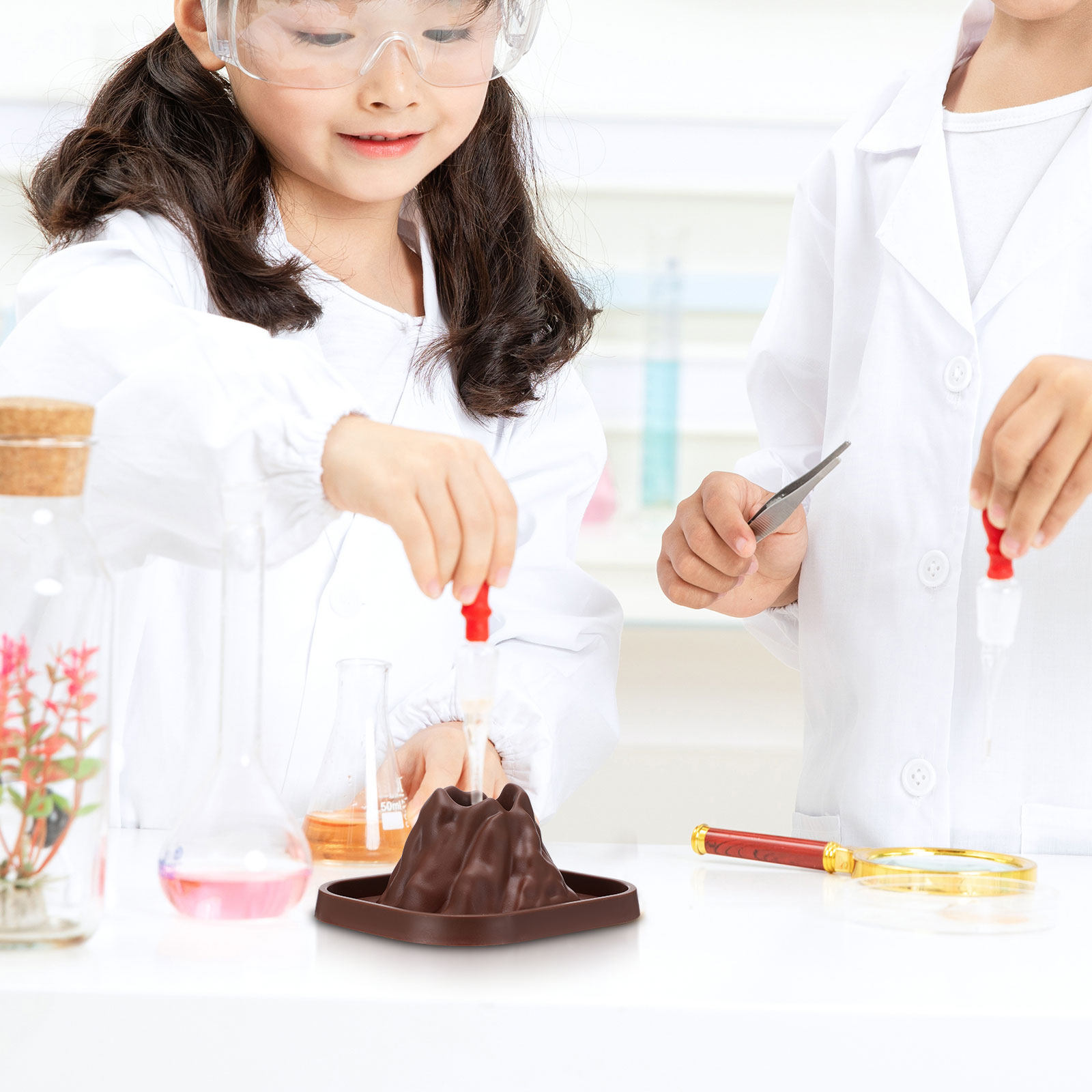 Volcano Experiment Kit - Набор из 10 форм для вулкана: