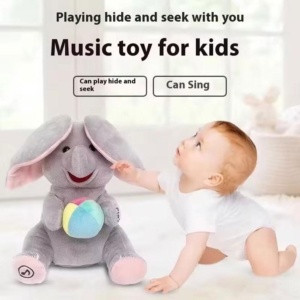 Kids Toys Elephant - Плюшевая игрушка-слоник для игры в прятки