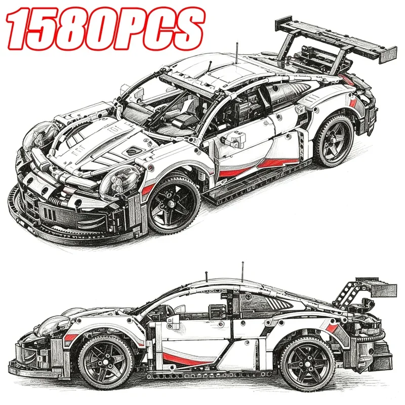 1580 деталей, масштаб 1:8, наб – обзор и цена Lego Set Technic