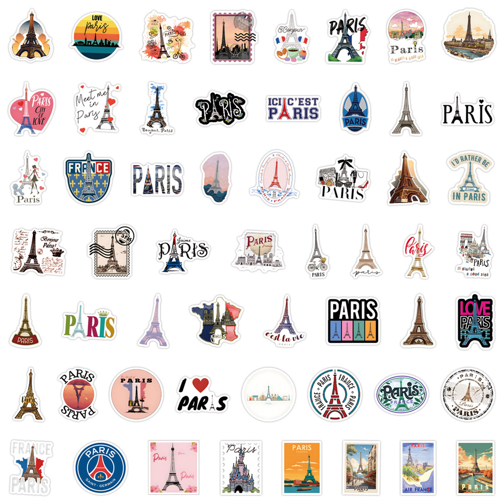 50/100 шт. наклеек «Любовь в П – обзор и цена Kids Toys Paris
