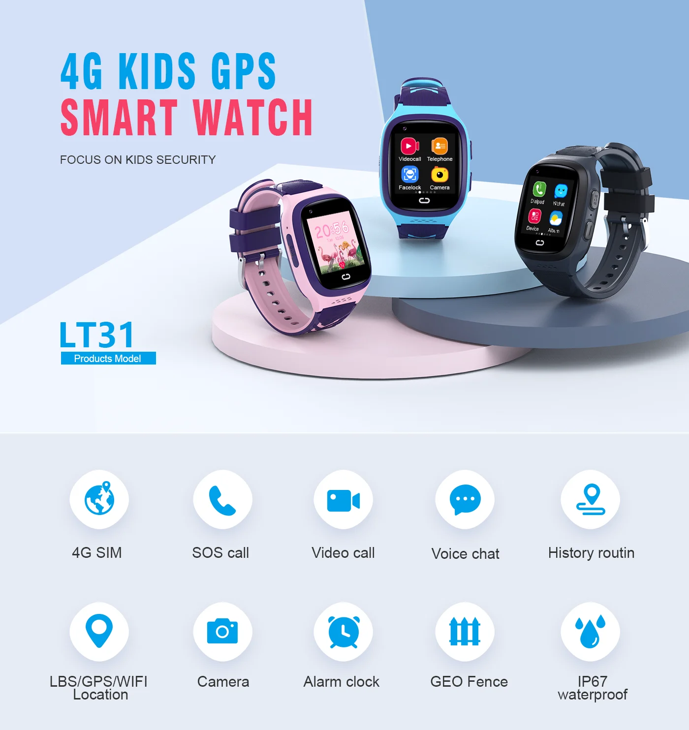 4G Детские Смарт-часы SOS Водо – обзор и цена Kids Toys Youtube