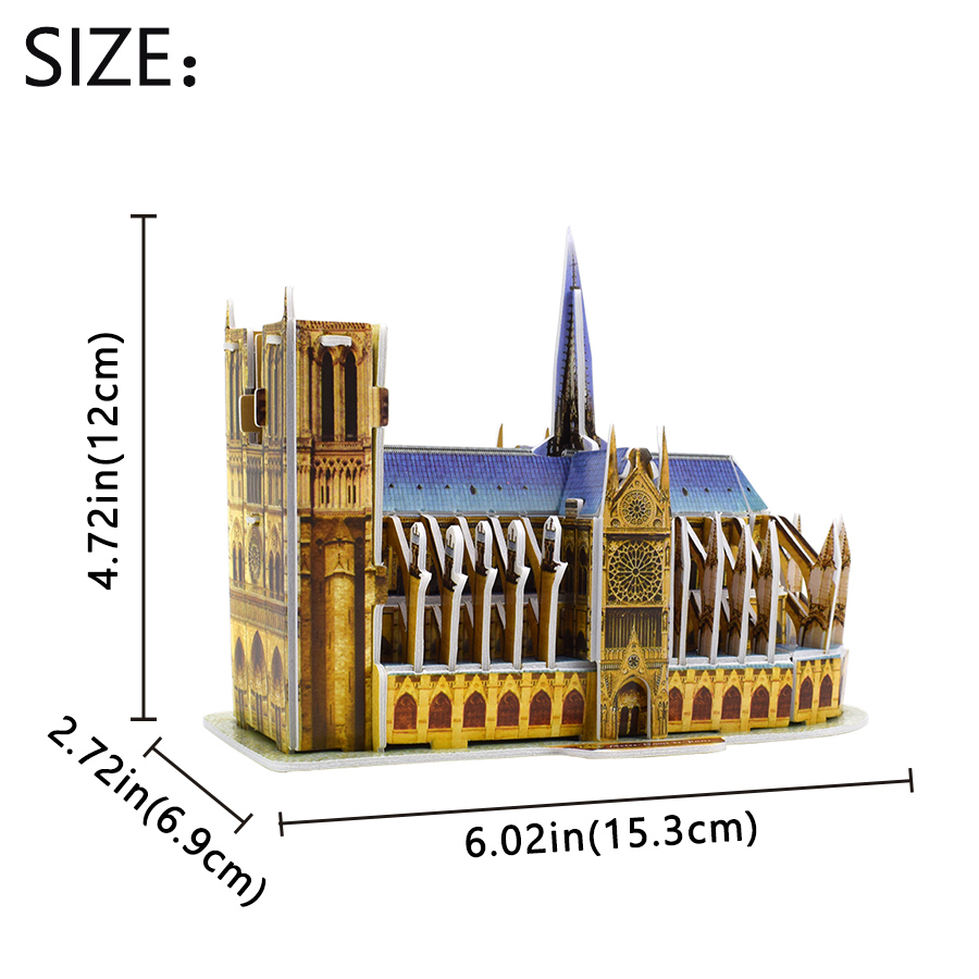 3D головоломка «Нотр-дама Пари – обзор и цена Kids Toys Paris