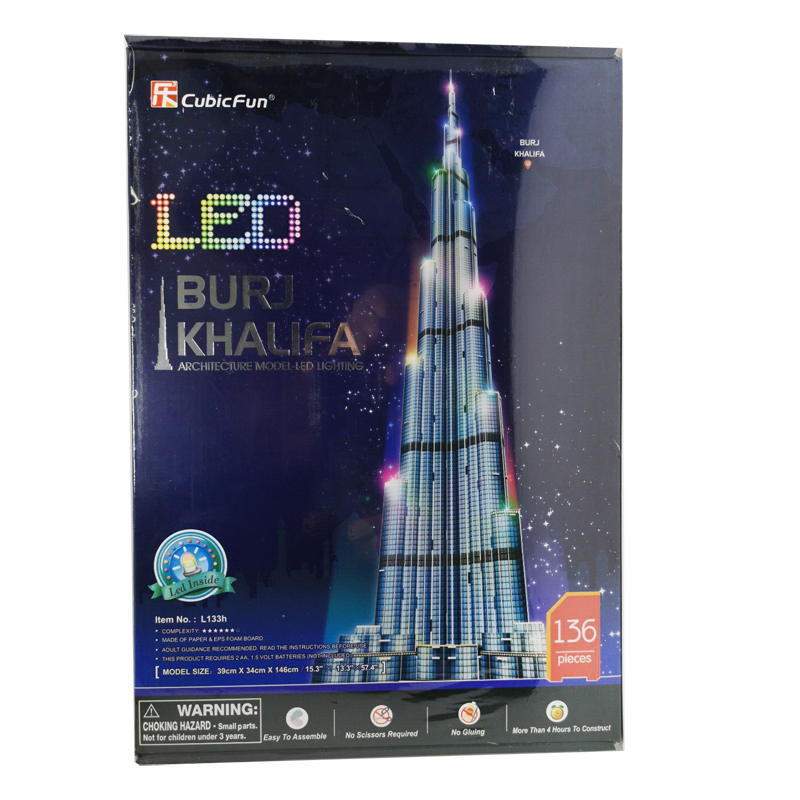 3d Пазлы 1,5 м башня Бурдж Хал – обзор и цена Kids Toys Dubai