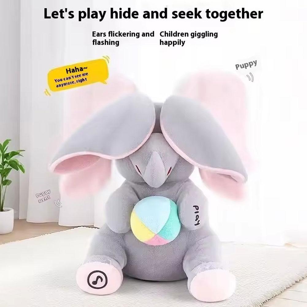 Скрывающийся слон, плюшевая иг – обзор и цена Kids Toys Elephant