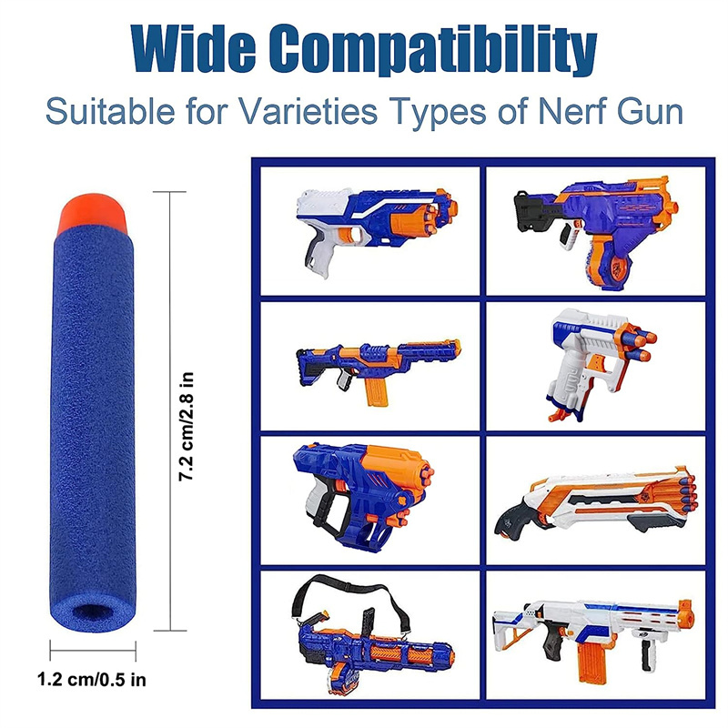 1000-50 шт. синих поролоновых  – обзор и цена Foam Dart Gun