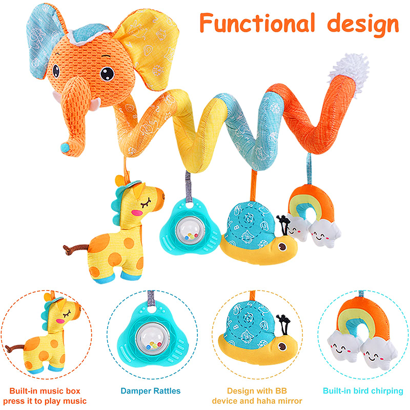 Игрушки для автокресла, цветна – обзор и цена Kids Toys Elephant