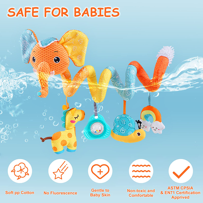 Игрушки для автокресла, цветна – обзор и цена Kids Toys Elephant
